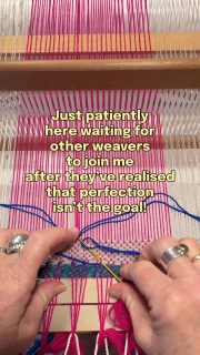 Just realised that perfection in your weaving isn’t the goal? Perfection isn’t what it’s cracked up to be. Machines can do that. Soul-less. What you create with your own hands is unique and unreplicable. 
Come join me as we weave our own life stories through our own hands.