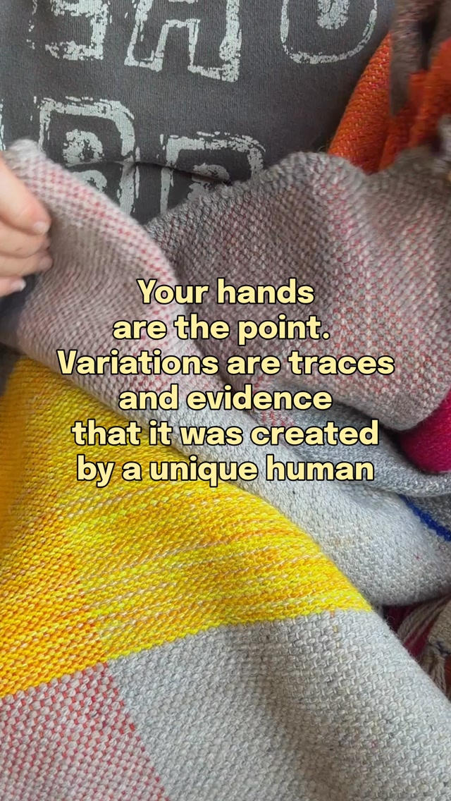 Your hands ARE the point.  The variations in what you create with your own hands are the traces and evidence that it was created by a unique human.