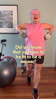 Weaving essentials! Did you know you needed to be fit as a weaver. As you can see, specific exercises are imperative for lifting one’s yarn collection. Let all your friends know about this!
Come follow along for my weaving tips and ideas. I may even make you laugh.