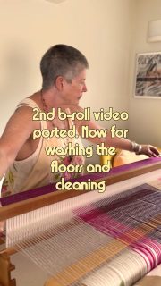 …..and weaving. Follow along to see my weaving (since I’ve done all my cleaning!🤣)