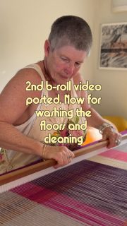 I’ve just posted two b-roll clips; now for washing the floors and cleaning …. (Ooops maybeee that weaving?)
I know I was supposed to do something. Come follow along to see what I do next time when I plan to vacuum.
