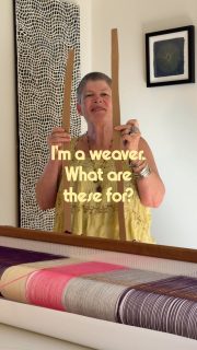 Woohoo! You’ve found my space here where you can see some of my experience and grab some tips and ideas and use for your next projects. 

I use a very simple rigid heddle loom, and combine that with a lifetime of experience as an artist, creative and weaver.

This is a very simple tip to use just 2 cardboard strips as a header. I see some weavers use heaps more, but as you can see, two is perfectly adequate; followed by a small section of woven header in a contrasting colour than my woven piece. You’ll see why, in a later reel. 

Follow along to see the next step where I show the most important Hemstitching!