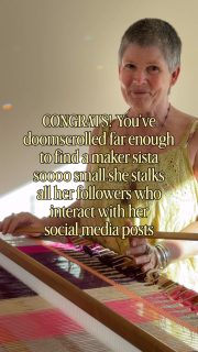 *hiding under a pike of yarn! :). Welcome to my space here - where I share my non-expert; but lifelong experience of being a creative. Want to weave? Need some tips and new ideas? Congrats for finding my space! No gate keeping! I’ll share what I know as I weave! I may even make you laugh along the way!