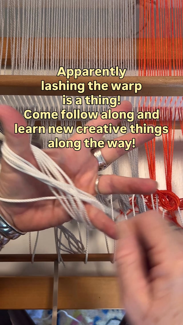 ‘Lashing the warp’ on my rigid heddle loom was once a surprise term I didn’t know was a thing; back-in-the-day, when I first started weaving. 

If you’re starting weaving - for new terms; and if you’ve been weaving for ages and need some creative inspiration; come follow along!