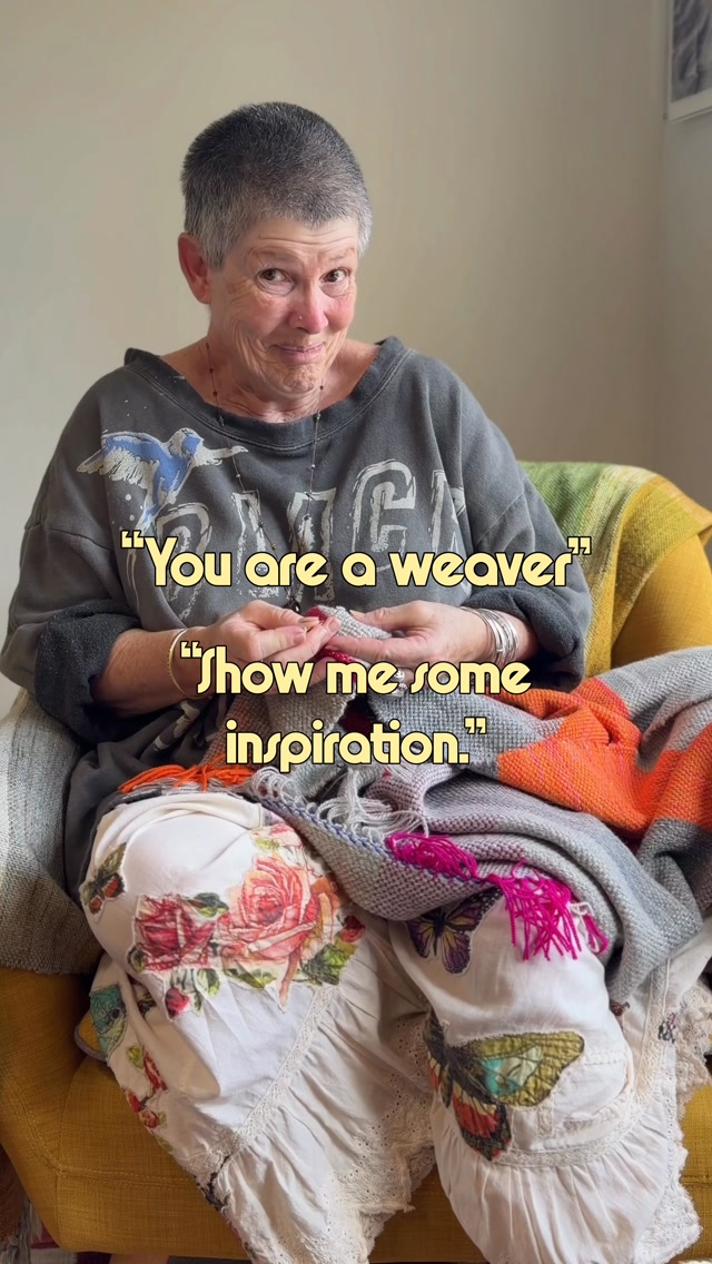 Welcome! No conventional weaving here! No aesthetic calming music. That’s not my life. I’m bold and bad*ss. I’m a real human. I draw from my life’s experience. 

Tips and inspiration shared freely with you along the way. 

If this is exactly what you need to give a little boost to your weaving life, share this post with your bestie and come together here to my studio space!