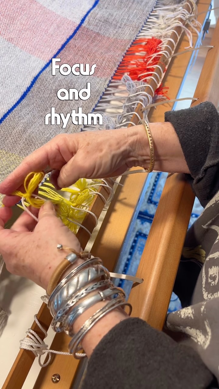 Do what you love…

12 seconds here of focus and rhythm, where you can just watch and breathe; watch me doing what I love. 

Focus and rhythm. Repetition and movement. Calming the chaos. 

I’m craving quiet and connection. The ritual of weaving in my studio is healing for me. It is necessary. I love weaving. 

The bonus of my choice to find expression and connection and to share my stories through my hands is that wonderful blankets are woven. They are not the original goal. 

What are the rituals that you love that you choose to do? DM if you choose not to share publicly and I will reply personally. (no bots!) 

Love you to share with a friend if you think they may love my account that values authentic soulful creativity and may encourage them to be creative and do what they love as well! 

#authenticlife #weaver #weaving #creativityeveryday #lovewhatyoudo