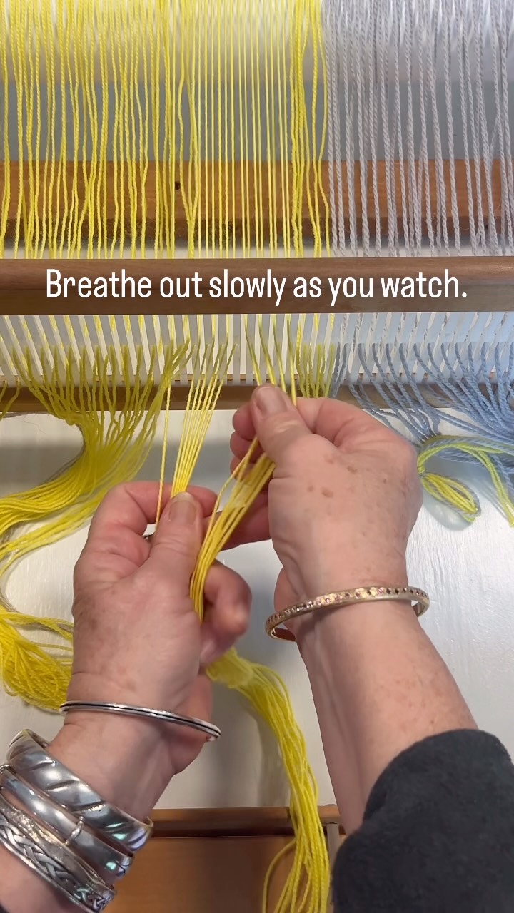 Here I’m offering 10 seconds of calm.

It seems like everything’s going crazy right now. Anxiety. Illness. Grief. Uncertainty.  

I’m craving quiet and connection. I can’t do things quickly any more. I choose to spend hours in my studio. The ritual of weaving and spinning. This helps me.  

It is not just about the finished pieces. It’s about connection and expression. 

I’m developing a deeper sense of gratitude using my experiences as a foundation for my handwoven blankets.  It’s healing.

If your feed has been feeling too loud and chaotic today, I hope this brings you a few moments of calm.

Do you seek out slow rituals in your daily life? Love for you to share. Comment to share with others or DM and I will reply to you personally. No automated bots!

There’s more calm and connection on my grid too! 

#madebyhand #quietmoments #connection #calmdown #weaving