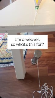 It’s warping day. On a previous reel I explained what a warp was, and today I needed to tension warp threads to wind the warp onto the back beam.  

I can’t be at both ends at the same time, so being a rather practical and creative person, I came up with a plan! Perfect solution! Doesn’t save me going to the gym though! hehe

You can save this for future reference; and to see more pro-tips on my handwoven blankets, and have a bit of fun on the way; come along and follow me. 

#handweaving #madebyhand #warping #studiovibes #protip