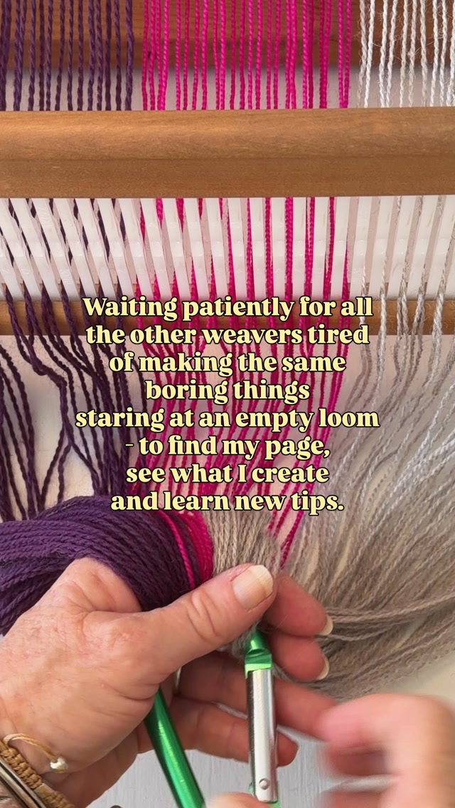 You bit ‘meh’ about starting your next weaving project? I’m an artist and weaver and I share tips and ideas in my space here which may help you to ignite your weaving mojo again! Follow along and see. I may even make you laugh.