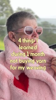 Four things I learned from one month not buying yarn for my weaving. Save this for your own reference! 

1. Miss chatting to our postman about yarn.
2. Just don’t have the right yellow. 
3. Nobody, yes nobody gave me a gold crown. Not even a gold star! 
4. I was so sad I took up a hobby. Sewing. I’ve bought heaps of fabric! 

So, because I’m not sure I even like sewing now, it was all pointless. 

Back to weaving now. So looking forward to chatting to the postman again! 🤣

Come follow along to see what I weave with my next parcel!