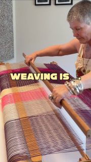 No fast motion here, because weaving is sloooow. I use a simple rigid heddle loom to tell my stories from travels all around the world. 

Have a look around at my space here, where I share tips and ideas which may put a bit more mojo into how you feel about your weaving. Come follow along. I’m also a bit fun .. and may even make you laugh.